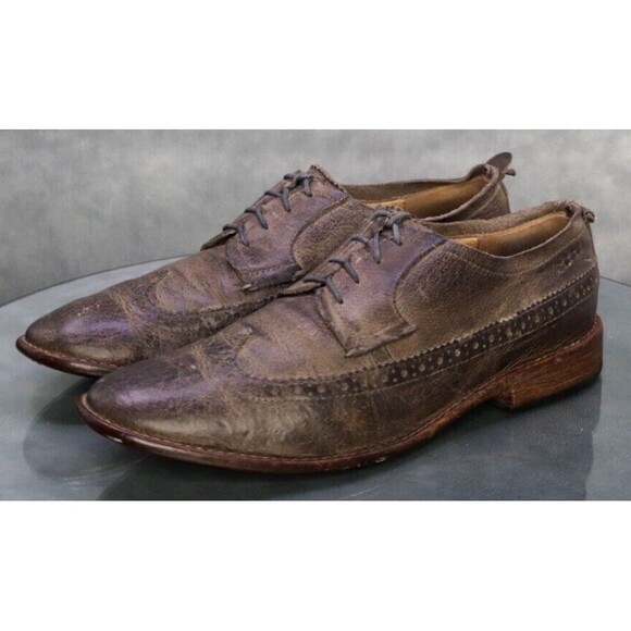 ECCO VT6 Men\'s Wingtip Oxfords Dress Shoes Size EU 43 US 9-9.5 Made In Italy main image 7